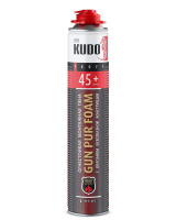 Пена монтажная полиуретан. проф. огнестойкая KUDO PROFF 45+ 1000мл  KUPPF10U45+ (12шт/768шт)