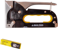 Степлер 18722 скоба 4-8мм нерегулируемый черный (6шт/48шт) MaxiTool