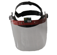 Маска 54503 защитная оргстекло(красн.вставка)HF413 (40) Дер Мастер