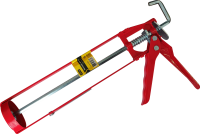 Пистолет для герметика 89276 стальной скелетный усиленный корпус, туба 310мл (1/24шт) MaxiTool