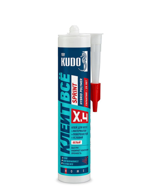 Клей KUDO Клеит Все SPRINT на основе гибрид.полимеров 280мл (белый) KX-4W (12шт/1872шт)