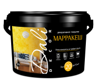 Декоративное покрытие "Марракеш"  6кг БЕЛЫЙ ПЕРЛАМУТР Dali-Décor (20492) (1шт/60шт)