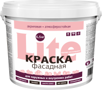 Краска фасадная LITE  6,5 кг (1шт/72шт)