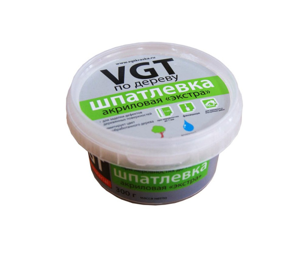 Шпатлевка Экстра по дереву  ВЕНГЕ  0,25 кг  VGT  (1шт/6шт)