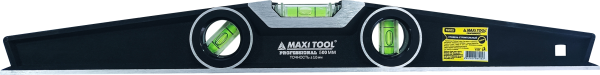 Уровень 76105 50см, усиленный 3 глазка. фрезир. основание (30) MaxiTool
