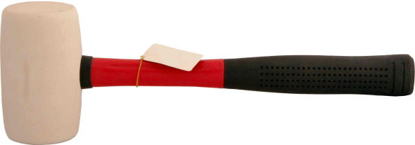 Киянка резиновая белая  7083   450г 58мм фиберглассовая ручка (6/24) MaxiTool