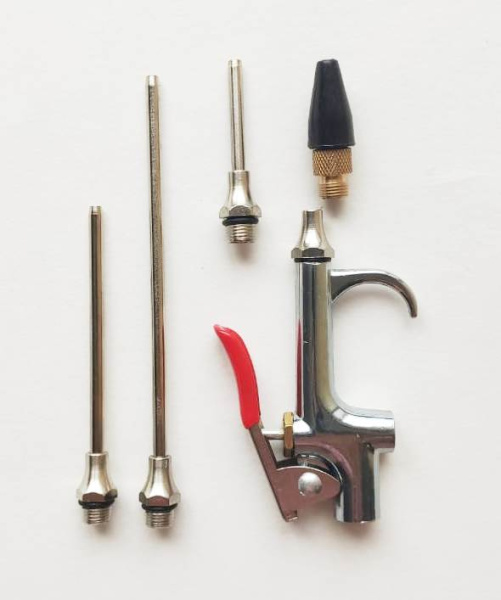 Пистолет продувоч. 81680 с насад. в наборе: 4 насад. (в уп. 1, в кор. 100шт) MaxiTool