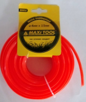 Леска триммерная квадрат 4мм* 15м 89952 (1/80шт) MaxiTool