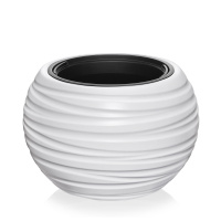 Кашпо Luna D395 мм белый 634 (4 шт)