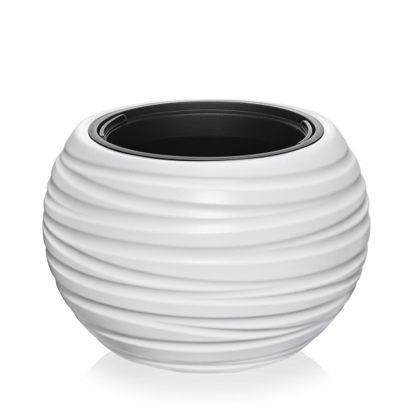 Кашпо Luna D395 мм белый 634 (4 шт)
