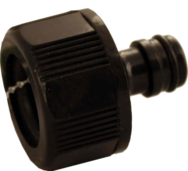 Адаптер внешний без резьбы 56326 переходник,пластик., 3/4" внешн м/у шлангом и трубой (500)(100)
