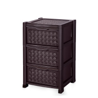 Комод "ВИОЛА "3-х секционный 339  слоновая кость Эльфпласт