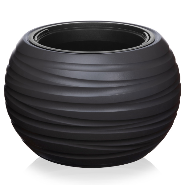 Кашпо Luna D435 мм графитовый 633 (4 шт)