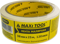 Малярная лента 76054 38мм*25м на бумажной основе 120mic (60шт/кор) MaxiTool