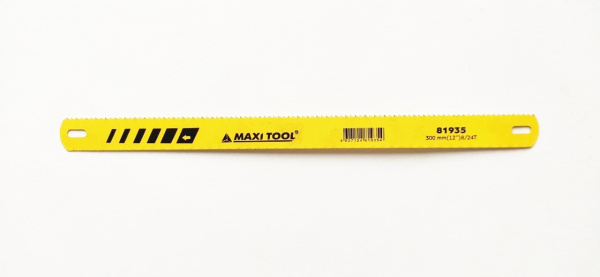 Полотно д/ножовки по метал/дерев 81935 24*300мм двустор 8/24TPI Желтое (1/50/600) MaxiTool