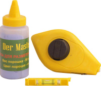 Нить разметочная 56376 с уровнем 30м с меловым порошком 115г (60шт/кор)MaxiTool