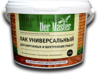 Лак матовый акрил. универ. для нар/внутр 2,2 кг Der Master (1шт/168шт)