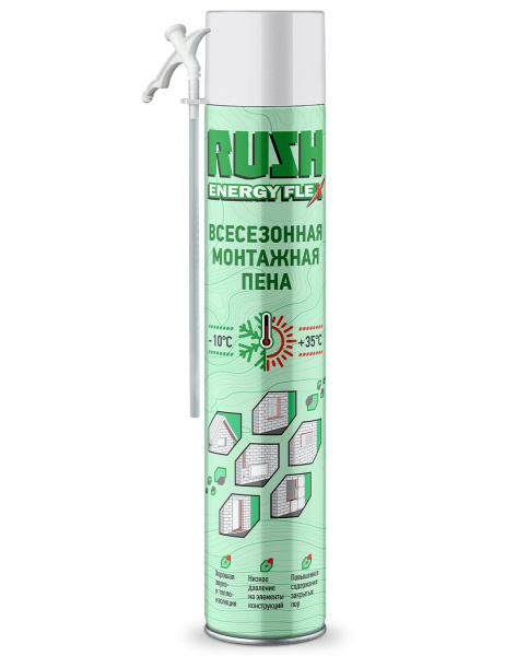 Пена монтажная полиуретан. бытовая 30 RUSH RPH10U530 1000мл (12шт/840шт)