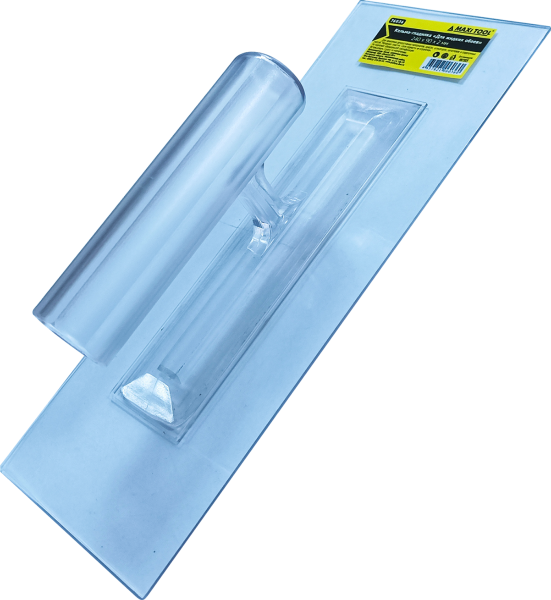 Кельма-гладилка "Для жидких обоев" 240х90х2мм. Прозрачная 76036 ,(60) MaxiTool