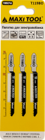T119BO Полотна д/эл.лобз фигур чист рез.древесина 19574 3шт/наб 2*50*76мм(10/100/600)MaxiTool