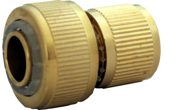 Соединитель 56341 быстросъемн латунный,с аквастопом 3/4"(100)