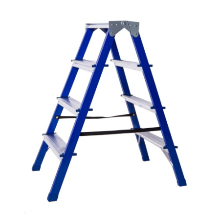 Лестница-стремянка стальная двухсторонняя 4-х ступ. CS204 (87 см) STAIRS