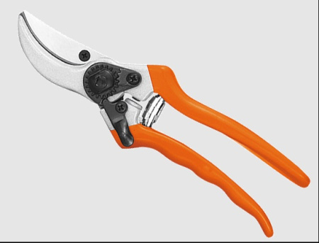 СЕКАТОР садовый 89309 усиленная пружина лезвие-сталь SK5, оранжевая ручка (1/60шт) MaxiTool